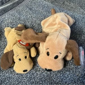 Bundle BONES the Dog Ty Beanie Teenie and Beanie Baby, PVC, Errors